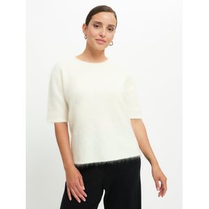 Trui ronde hals Van Peter Hahn wit