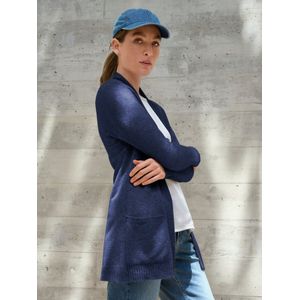 Vest 100% kasjmier lange mouwen Van include blauw