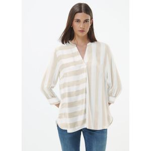 Blouse V-hals Van Peter Hahn wit