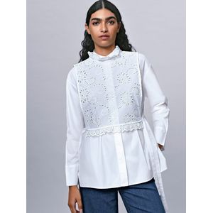 Blouseslip-over Van Peter Hahn wit