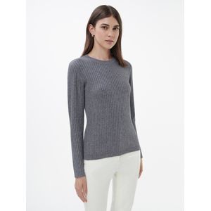 Trui ronde hals Van Peter Hahn grijs