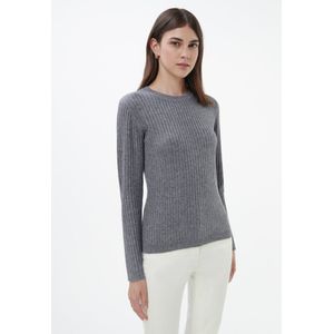 Trui ronde hals Van Peter Hahn grijs