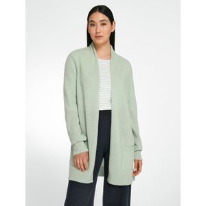 Lang vest 100% scheerwol Van Peter Hahn groen