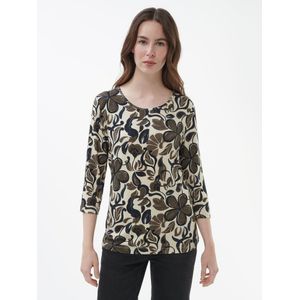 Shirt ronde hals Van Peter Hahn beige