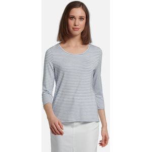 Shirt ronde hals en 3/4-mouwen Van Peter Hahn blauw