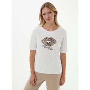 Shirt ronde hals Van Margittes wit