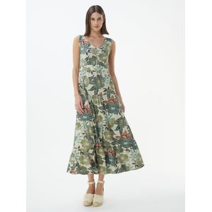 Mouwloze jersey jurk Lone Van Green Cotton beige