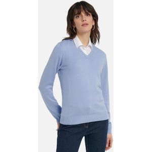 Trui 100% scheerwol, model Inge Van Peter Hahn blauw