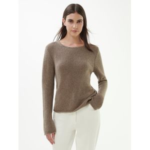 Trui ronde hals Van include beige