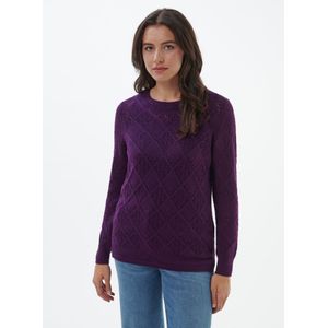 Trui ronde hals Van Anna Aura paars