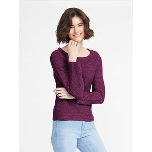 Trui 100% katoen ronde hals Van Peter Hahn paars