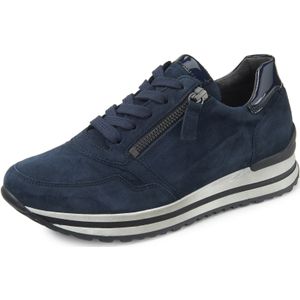 Gabor - Comfort - Sneakers - Blauw - Kalfsnappaleer - Ritssluiting