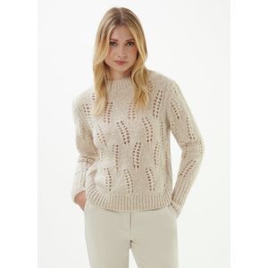 Trui ronde hals Van Joop! beige