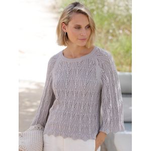 Trui ronde hals Van Peter Hahn grijs