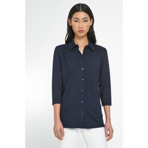 Jersey blouse 3/4-mouwen Van Peter Hahn blauw