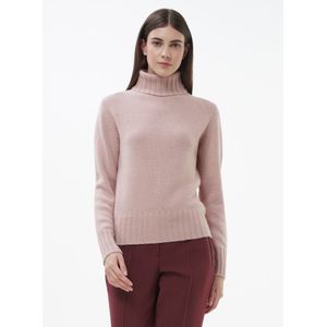 Coltrui 100% kasjmier model Bernadette Van Peter Hahn Cashmere roze