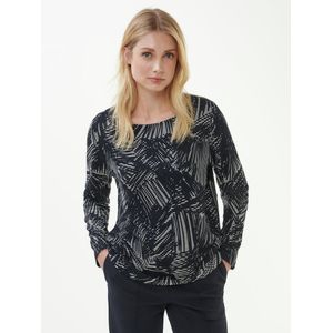 Shirt ronde hals Van Peter Hahn blauw