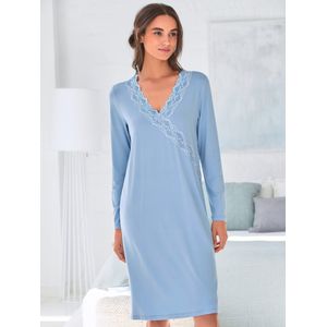 Vrouwelijke jersey nachthemd Van Hautnah blauw