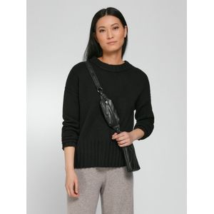 Trui ronde hals en lange mouwen Van Peter Hahn zwart