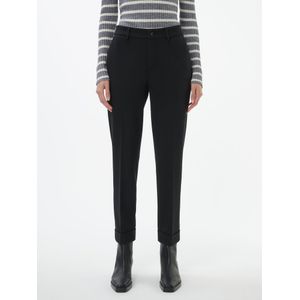 Enkellange broek Van Peter Hahn zwart