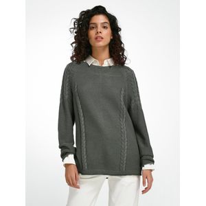 Trui ronde hals 100% katoen Van Peter Hahn groen