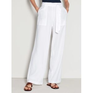 Wide Fit-broek model Cornelia Van Peter Hahn wit