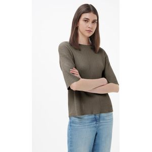 Trui ronde hals 100% SUPIMA-katoen Van Peter Hahn groen