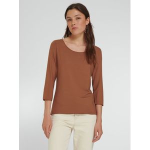 Shirt 3/4-­mouw­en Van Peter Hahn bruin