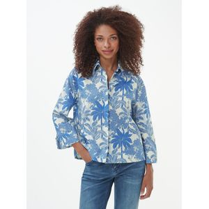 Blouse 3/4-mouwe Van Peter Hahn wit