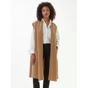 Lang mouwloos vest Van Peter Hahn bruin