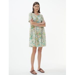 Jersey jurk Oda Van Green Cotton wit