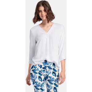 Blouse 3/4-mouwen Van Peter Hahn wit