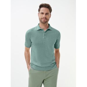 Gebreide polo Van Louis Sayn groen