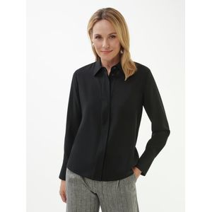 Blouse lange mouwen Van Fadenmeister Berlin zwart