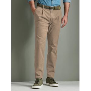 Bandplooibroek Van Brax beige