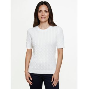 Trui ronde hals Van Peter Hahn wit