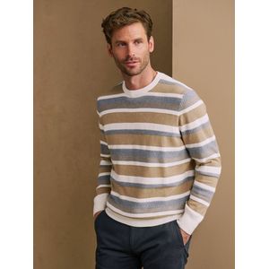 Trui ronde hals Van Bugatti beige