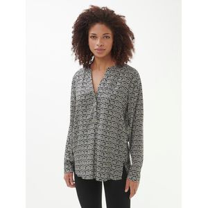 Blouse Van Peter Hahn grijs