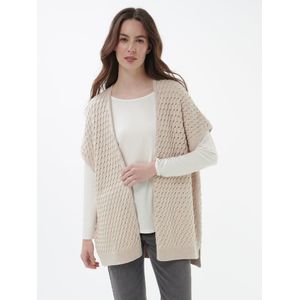 Mouwloos vest Van Peter Hahn beige