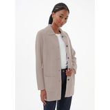 Lang vest in kasjmiermix Van Peter Hahn beige