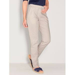 Bandplooibroek Van Peter Hahn beige