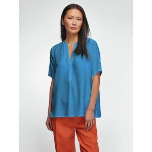 Blouse korte mouwen Van Peter Hahn blauw