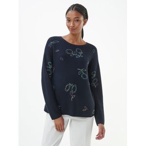 Trui ronde hals Van Peter Hahn blauw