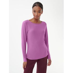 Jersey shirt boothals Van BASLER roze