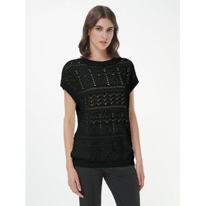 Trui ronde hals Van Peter Hahn zwart