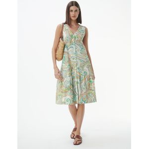 Mouwloze jersey jurk Marta Van Green Cotton wit