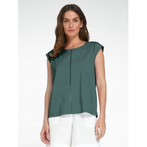 Shirt Anne Sofie ronde hals 100% katoen Van Green Cotton groen