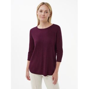Trui ronde hals en 3/4-mouwen Van Peter Hahn paars
