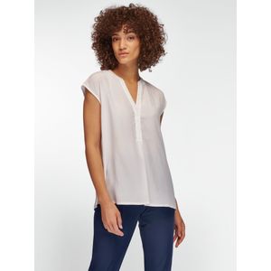 Blouse verbrede schou­ders Van Peter Hahn wit