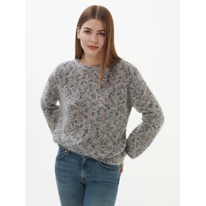 Trui ronde hals Van Peter Hahn grijs